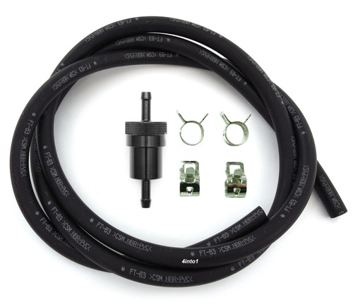 5.5mm Genuine Honda Fuel Line Kit w/ Black Aluminum Fuel Filter & Clips